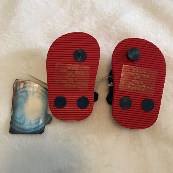 NWT Spider-Man Baby flip flops - Picture 2 of 2